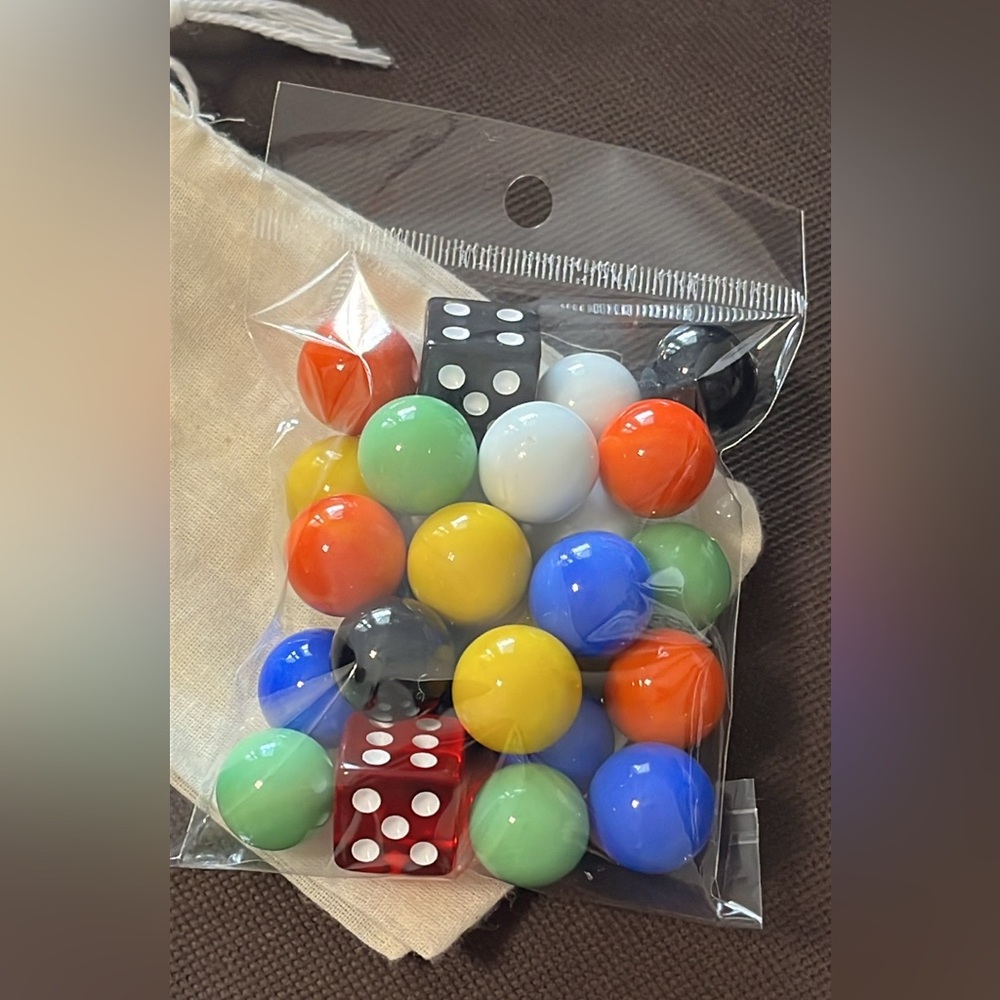 Marble & Dice Set for games 🌿🆕🌿